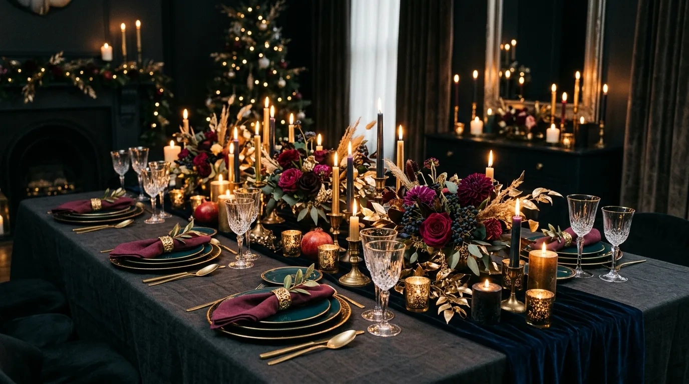 Let name cards or small details feel special but not fussy inspiration for a holiday dining table.